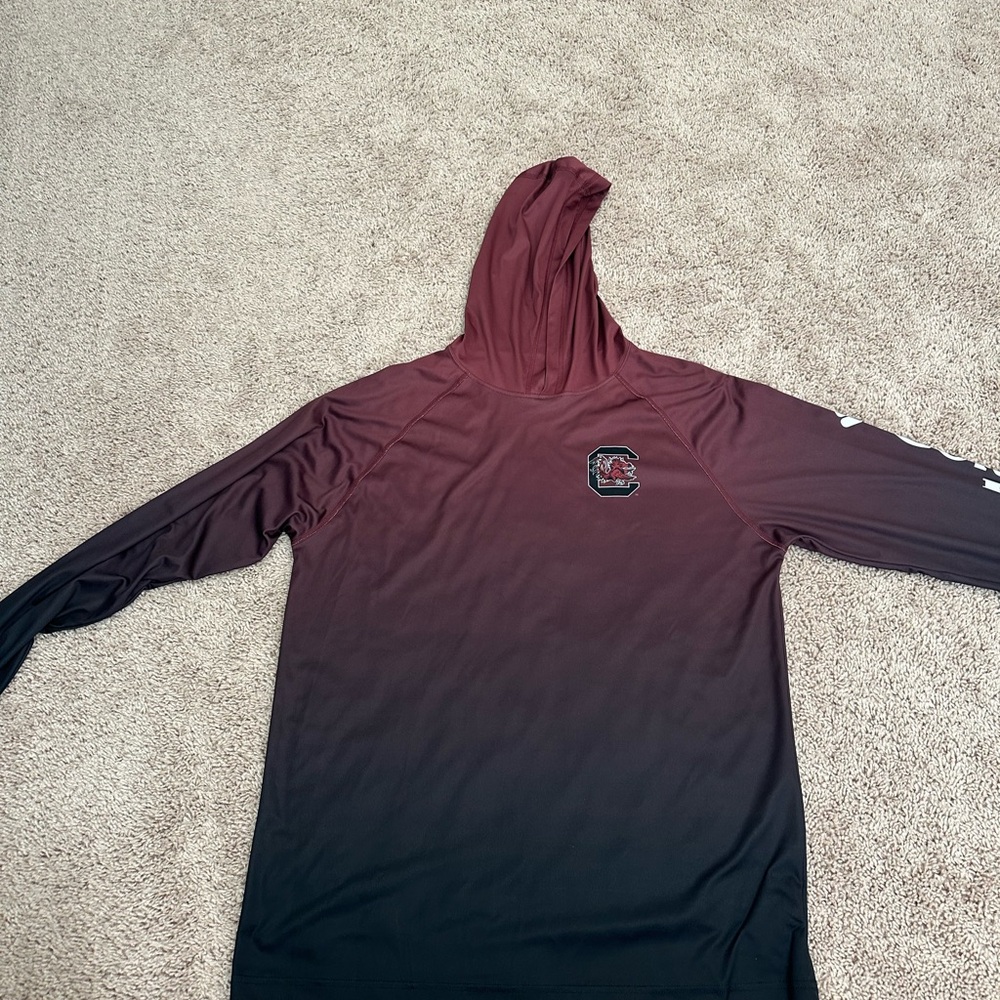 USC Maroon and Black Gradient Hoodie